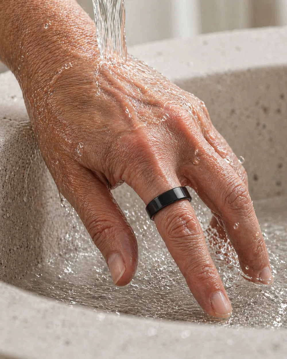 Water resistant HOPE ring